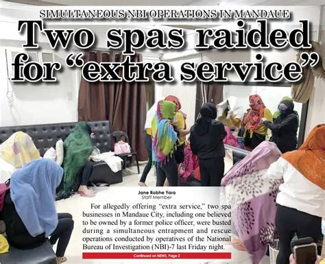 pinay massages scandal|Two spas raided for “extra service” .